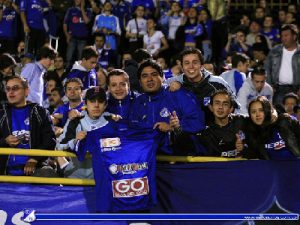 Hinchas del Millonarios.