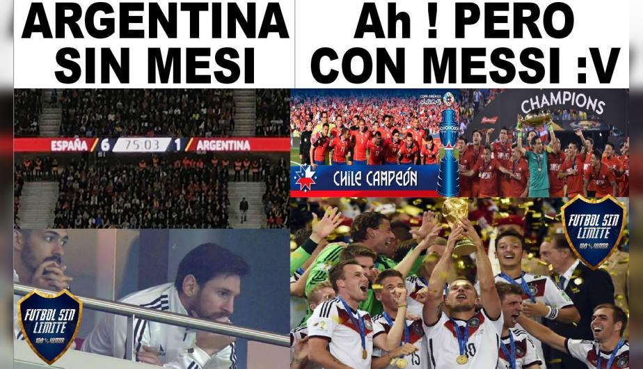 Memes de la paliza que le dio España a Argentina (6-1 ...