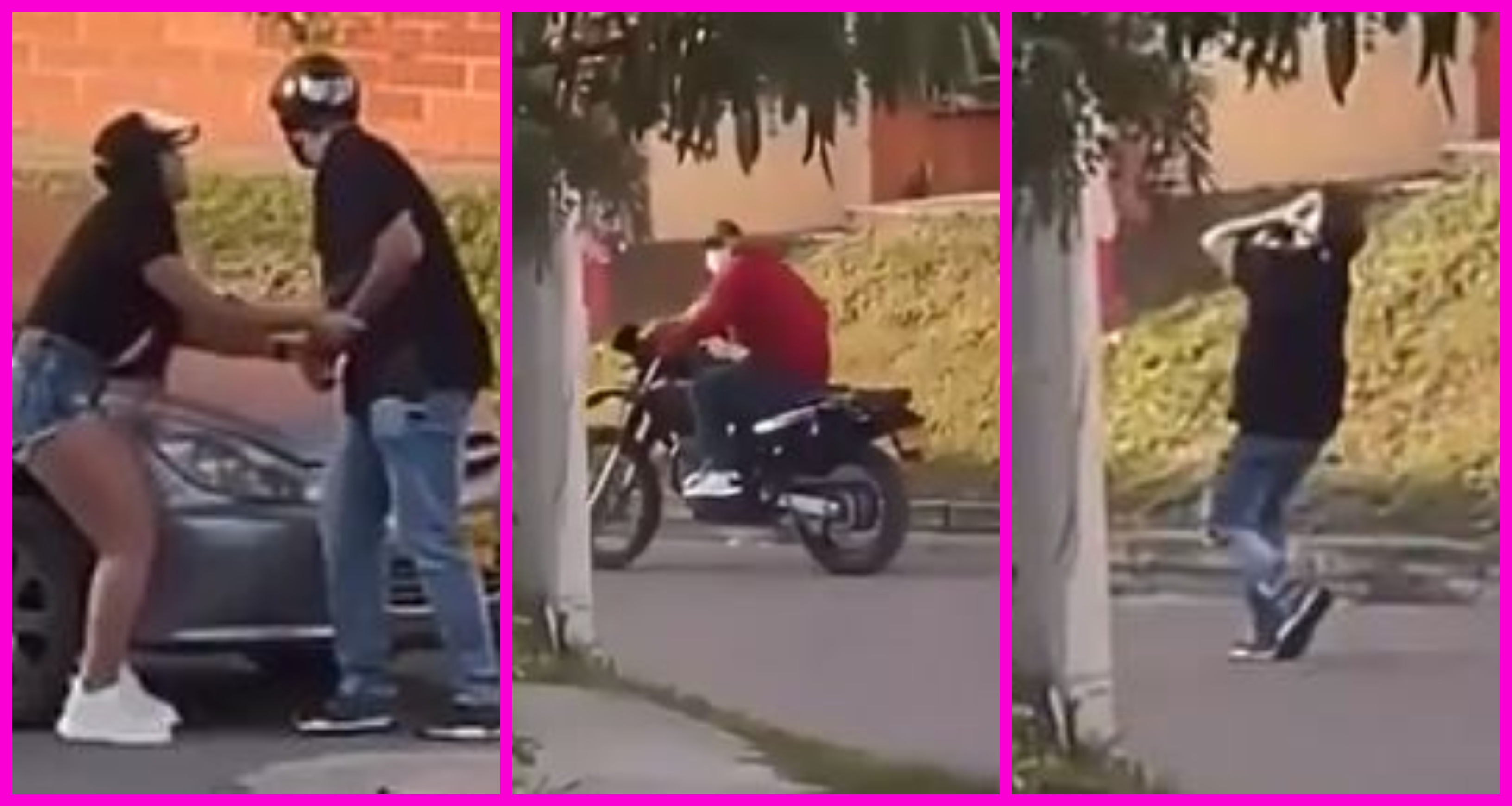 Pill A Su Novia Con El Amante En El Carro Y Cuando Se Baj A Reclamar Le Robaron La Moto