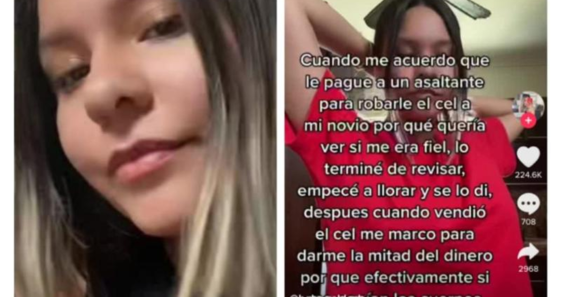 Mujer le robó el celular a su novio