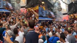 Previo a la final, hinchas del City se adueñan de las calles con ‘Wonderwall’ de Oasis