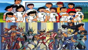 Supercampeones y Caballeros del Zodiaco. Tomado de Redes Sociales