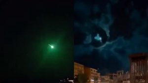 Impactantes videos muestran un meteorito verde que iluminó Turquía