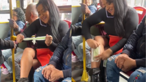 211023 - mujer depilándose TransMilenio - redes