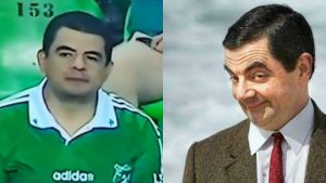 Encontraron al doble de Mr. Bean y estaba viendo al Deportivo Cali