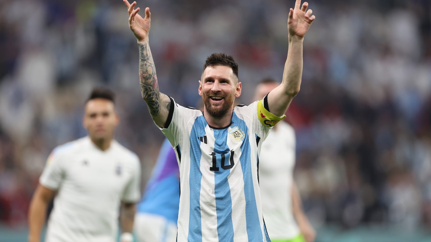 Lionel Messi jugando con la Selección Argentina - (Getty Images)