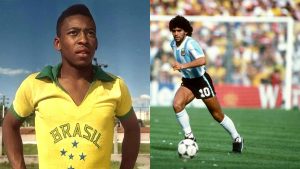 Pelé y Maradona - (Getty Images)
