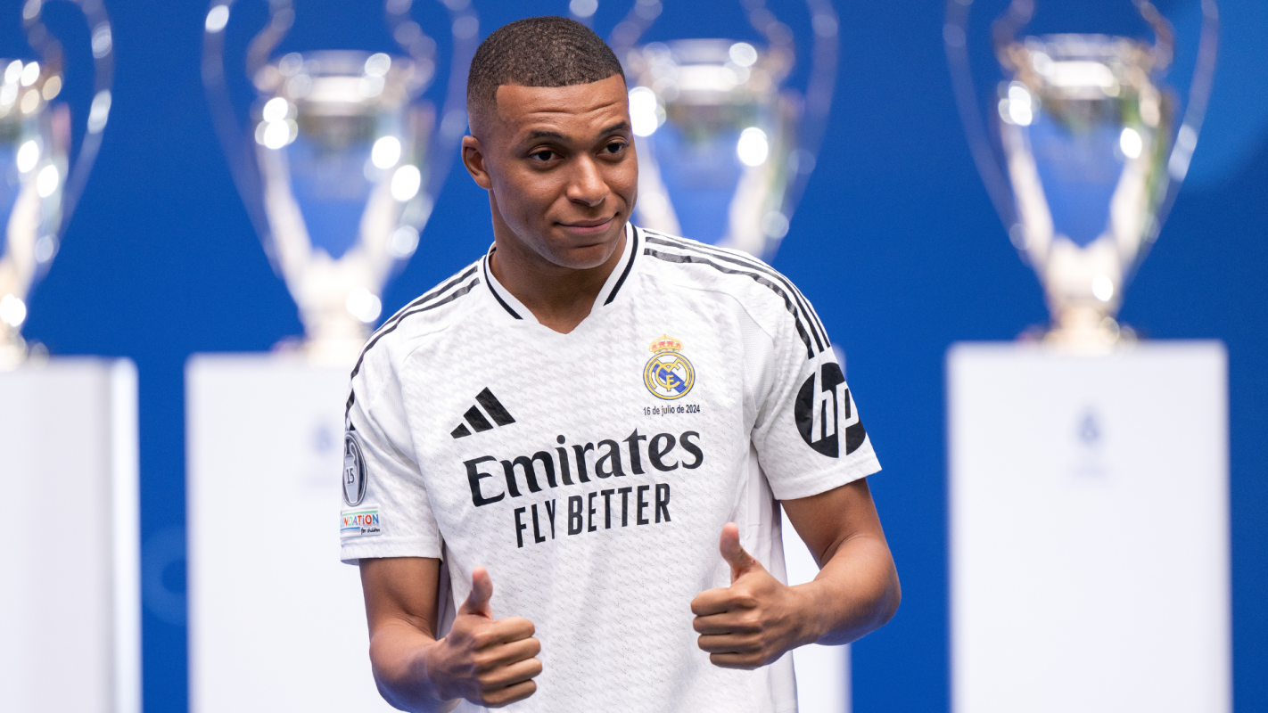 Kylian Mbappé en el Real Madrid - (Getty Images)