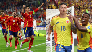 Selección de España y Selección Colombia - (Getty Images)