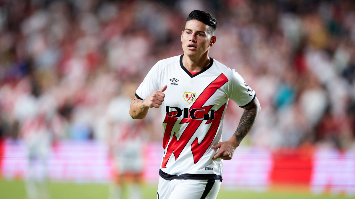 James Rodríguez debutando en el Rayo Vallecano.