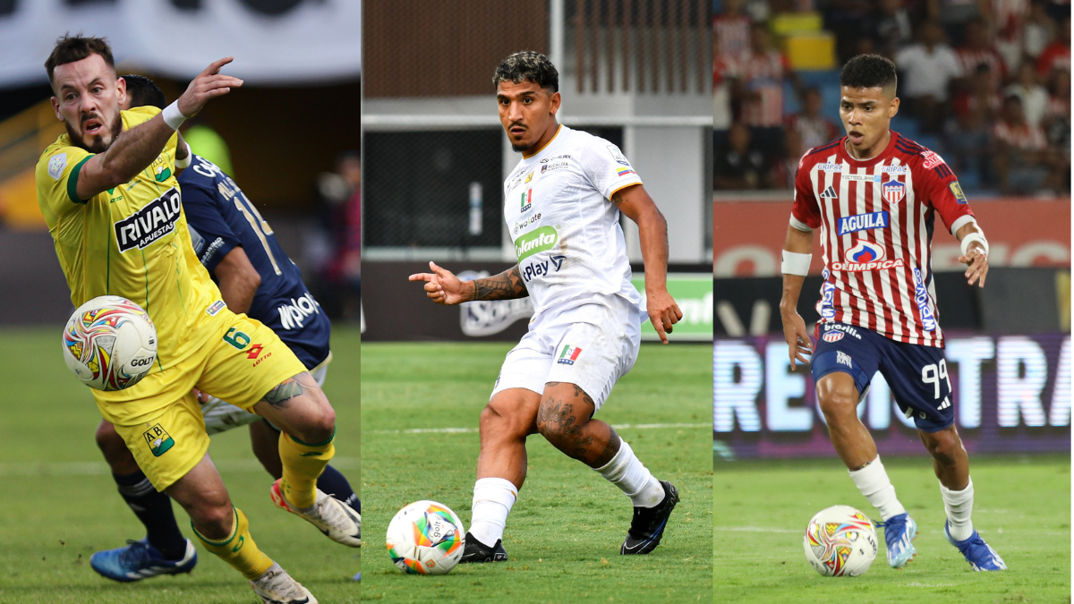 Jugadores de Atlético Bucaramanga, Once Caldas y Junior FC.