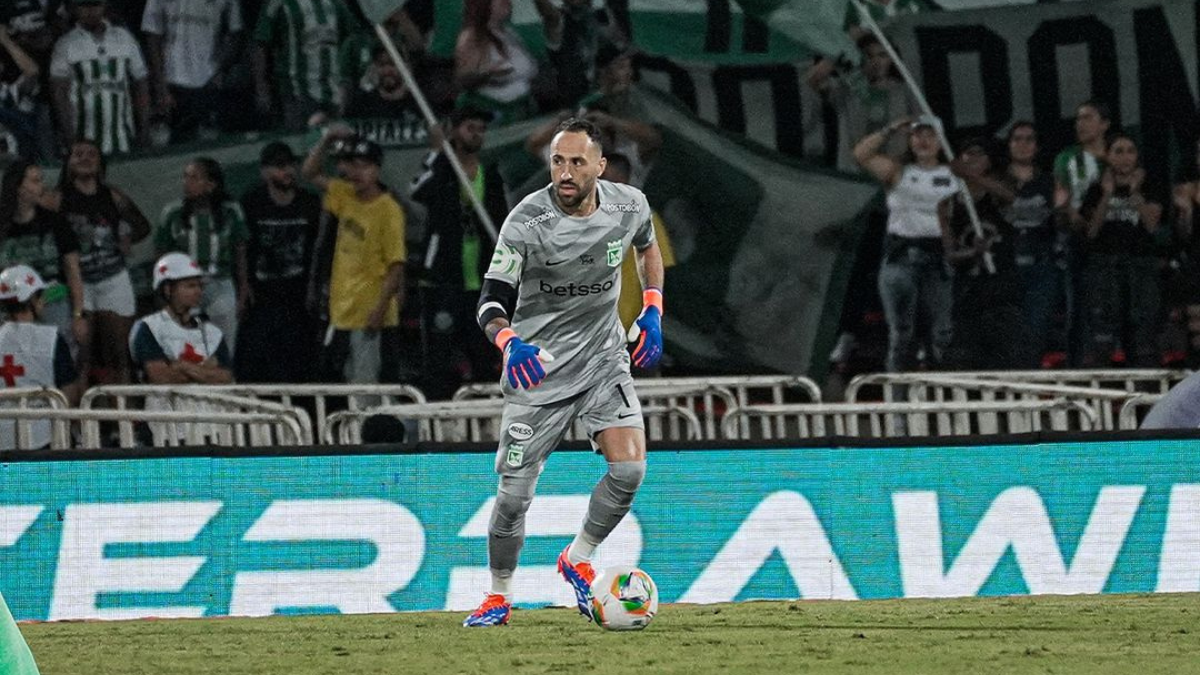 David Ospina jugando en Atlético Nacional.