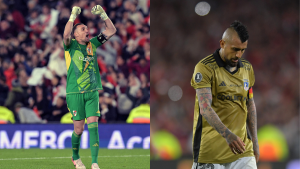 Franco Armani y Arturo Vidal - Getty Images