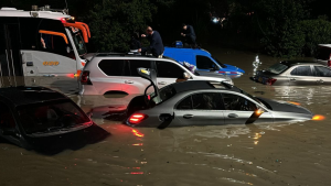 071124 - carro inundaciones lluvia - redes