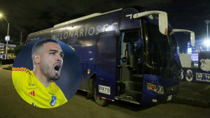 Así quedó bus de Millonarios tras ataque sufrido en Barranquilla; Álvaro Montero herido